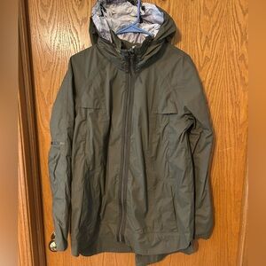 lululemon athletica Forest Green Hooded Raincoat